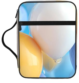 BOAIHH Blaue und weiße Luftballons Bibelaufbewahrungstasche, Tragetasche, langlebig, multifunktional, modische Hülle für Kirchenschulen