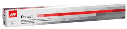 APP Protect - Film fenetre autocollant | Ruban de masquage peinture carrosserie | Parfait pour pare brise, vitre cassée | Protection eau et poussière | 1,15m x 50m | Rouge