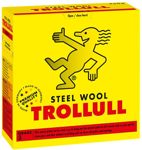 Trollull Hochwertige Stahlwolle, grob, Güteklasse 3, 450 g