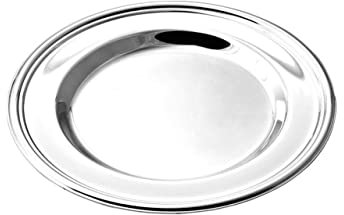 Ten Sottobicchiere Placcato Argento Stile Inglese cod.EL094 cm 11,3x11,3x1h diam.11 by Varotto & Co.
