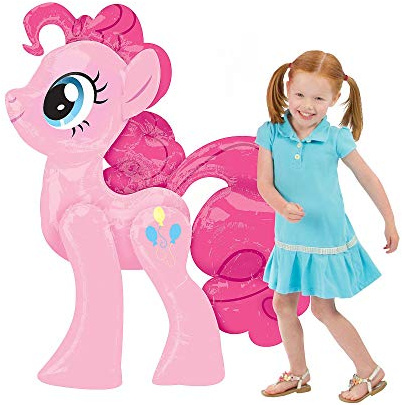 (PKT) AWK: My Little Pony Pinkie Pie Foil Airwalker Balloon P93 (45/114cm x 47/119cm)