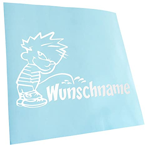 - Autoaufkleber - piss on Wunschname Aufkleber für Auto, Laptop, Fahrrad, LKW, Motorrad mehrfarbig JDM Decal Racing