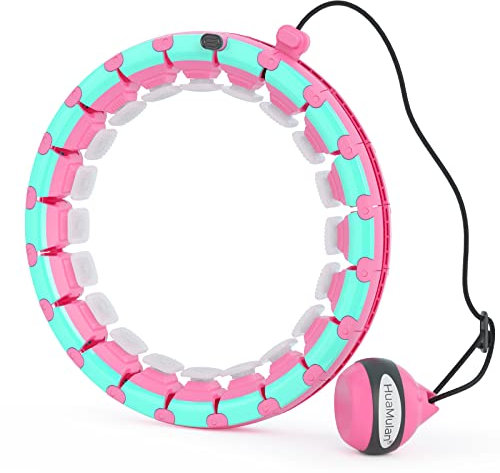 HuaMulan Smart Fitness Hoop, Rosa, Acrylnitril-Butadien-Styrol (ABS), Fitness