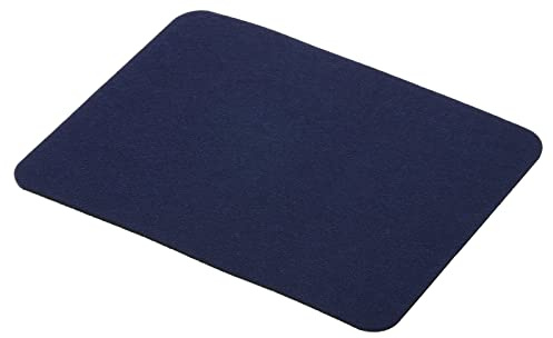PATIKIL 23.5cm x 20cm Mauspad, Filz Tischunterlage Schreibtischunterlage Weich Schreibtisch Rutschfester Seiten Pad Schreibmatte für Büro Zuhause Home Office, 1pcs, Dunkelblau