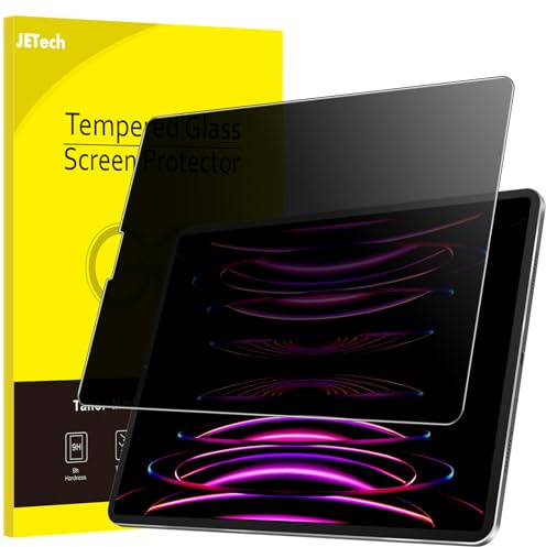 JETech Sichtschutz Schutzfolie für iPad Pro 12,9 6/5/4/3, 1 Stück | Für 2022/2021/2020/2018 Modell, Anti-Spy Blickschutz Gehärtetes Glas Schutzfolie
