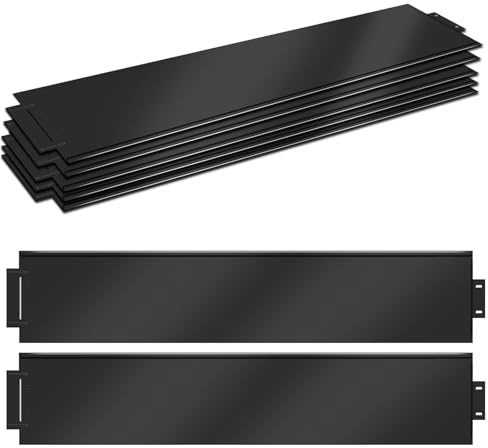 YUENFONG Lot de 30 bordures de pelouse en métal galvanisé - 30 m - Bordure de parterre - Bordure de tonte - Palissade décorative de jardin - 100 cm x 18 cm (L x H) - Noir