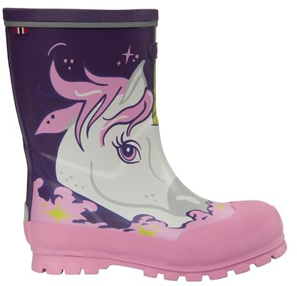 Viking Jo​l​l​y​ Pr​i​n​t​, Stivali da Pioggia Unisex - Bambini e ragazzi, Viola Multicolore, 24 EU