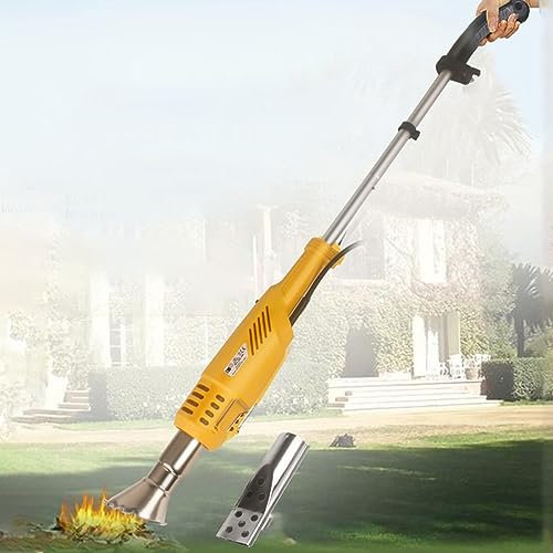 Bruciatore di erbacce, diserbante elettrico, bastone per diserbo termico, accenditore per barbecue, 2000 W fino a 650 ℃, cavo di alimentazione da 1,8 m per giardino, patio, vialetto, con 2 ugelli