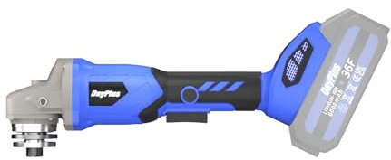 Cordless Brushless Angle Grinder 115mm Battery Angle Grinder Body, 3 Variable Speed, Safety Lock, Adjustable Handle
