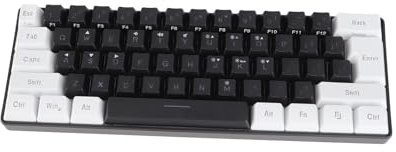 KIMISS RGB Mini Wired Gaming Keyboard with 61 Keys - Ergonomic Mechanical Keyboard for and Gaming