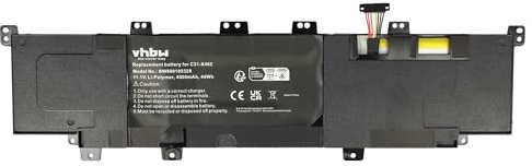 vhbw Akku kompatibel mit Asus VivoBook S400 | S300, S400CA, S400C, S400E Notebook (4000 mAh, 11,1 V, Li-Polymer)