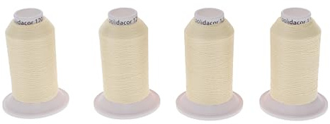 SEWFIL Hem - Polydacor 120, 4-pack sytrådskoner av polyester, 4-pack spolar på 1 000 meter, 0193 grädde