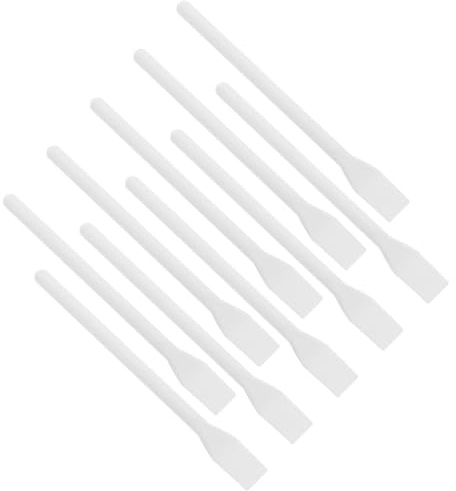 LALAFINA 10pcs Plastic Glue Spreader Applicator Spatula Makeup Tools Face Mask Brush Glue Scraper Paint Mixer Skincare Tools