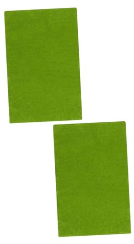 POPETPOP 2 Stück Modell Rasen Katzengras Dekoration Terrasse Kunstpflanze Outdoor Matte Kunstpflanze Miniatur Rasenkantenschneider Künstliche Hängepflanzen Kunstrasen Falsche