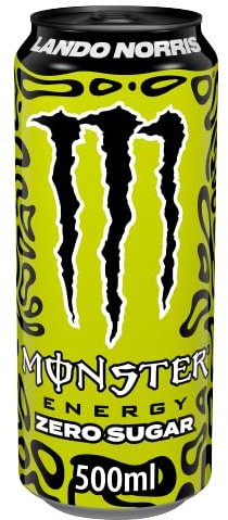 Monster Energy Lando Norris Zero Sugar Energy Drink 12 x 500ml Cans | Zero Sugar | B Vitamins | Taurine | Guarana | Limited Edition