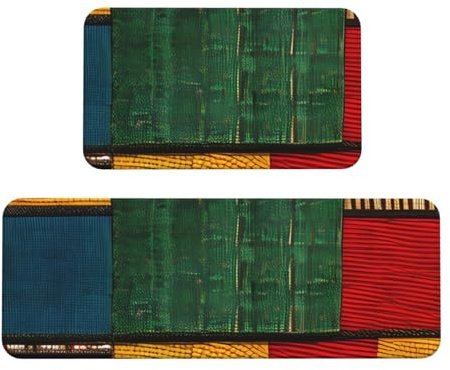 Tapis de cuisine de luxe imprimé patchwork de style africain pour sol, buanderie, décoration d'intérieur