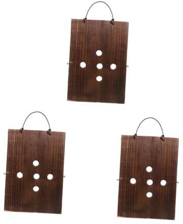 TOYANDONA 3 Piezas Placa de Madera Colgante Rústica para Plantas Tablero de Sólido para Salón Cocina y Decoración de Instalación Fácil para Suculentas y Plantas Trepadoras