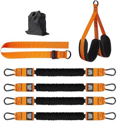 Bandes de résistance pour tractions - Sangle d'entraînement solide - Support élastique renforcé - Bande réglable - Accessoire d'exercice - Équipement pratique pour la maison, la gym, la musculation