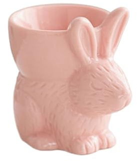 Laikoutd Portauova Conigli Pasqua Portauova in Ceramica A Forma Animale in Porcellana Bianca per La Decorazione Natalizia E L'uso Quotidiano Decorazione Pasqua