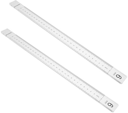 GALPADA 2pezzi Guida in Acrilico per Argilla per Misurare Lo Spessore Utensili per Ceramica Fai da Te Accessori per Modellazione di Argilla Righello di Precisione per Lavoro Lastre