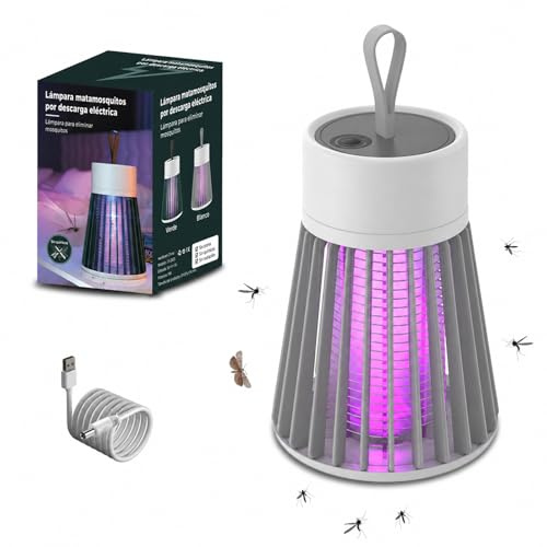 Zapfie Antimosquitos, Zapfie Lampara Antimosquitos, Zapfie Mosquito Lamp, Lámpara Antimosquitos para Acampada, Lámpara Antimosquitos Recargable, Recargable, Resistente Al Agua IPX4 (Rojo)