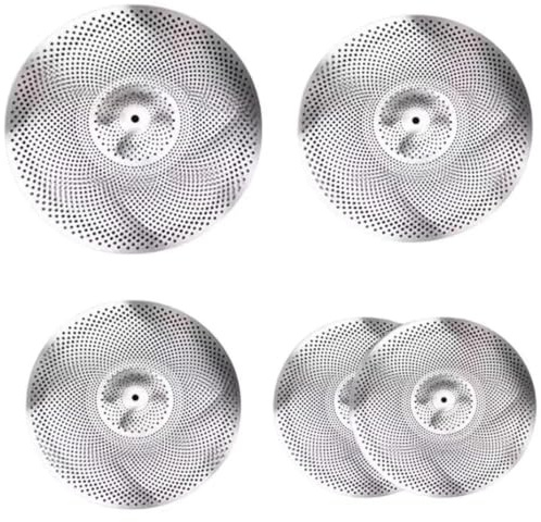 Platillos Profesionales De Batería En 5 Piezas 14 Hi Hat 16 Crash 18 Rash 20 Ride Platillos De Bajo Volumen Para Sala De Ensayo