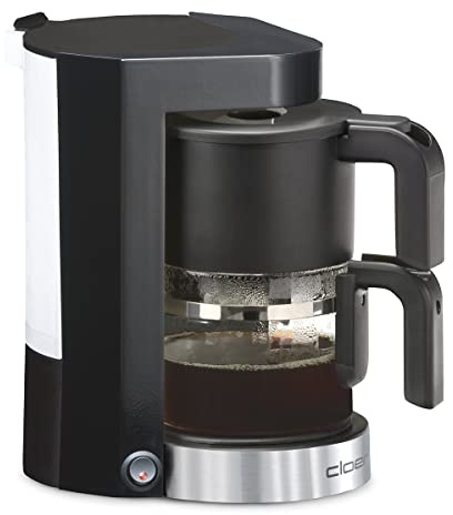 Cloer 5990 Filterkaffebryggare med varmhållningsfunktion, 800 W, 5 koppar kaffe, filter storlek 1x2, svart