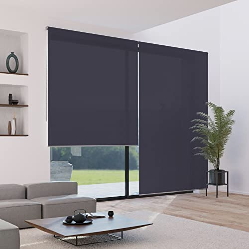 MADECOSTORE - Tenda avvolgibile in velo, 50 x 250 cm, colore: grigio antracite