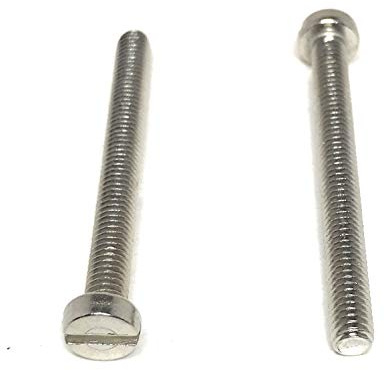 M4-.70 x 40 Stainless Steel Slotted Cheese Head Machine Screw DIN84 A2 M4x40 (25 Pieces)