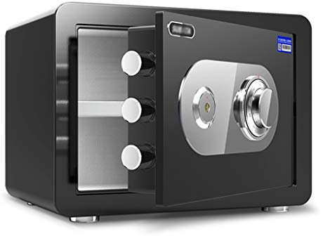 ZXQZ Safes, Cabinet Mechanical Password Safe, Small Feuerfest Wasserdichter Diebstahlschutz Unsichtbarer Safe All Steel Box Mechanisches Schloss Geld Aufbewahrungsbox, Geldschrank sicherheit safes