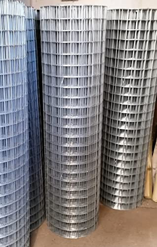 F&G Supplies 120cm (4ft) tall x 30m long 50mm square (2 inch x 2 inch) Galvanised aviary welded wire mesh