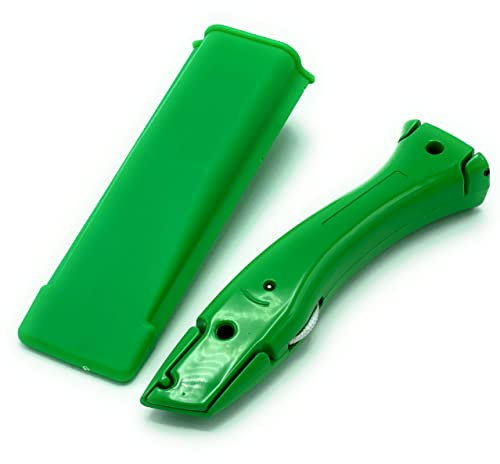 TradeUnderlay Green Knife Carpet Fitter Economy Tool with Holster