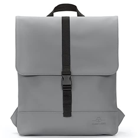 Johnny Urban Rucksack Damen Klein Grau - Ruby - Schlanker Tagesrucksack für City Uni Business - Kleiner Backpack Women mit Laptopfach - Wasserabweisend