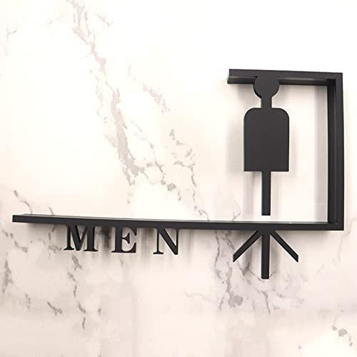 Insegne for WC, Insegne for servizi igienici, Insegne for servizi igienici, Insegna direzionale for toilette in acrilico, Insegna for toilette con freccia, Insegna for toilette for uomini e donne, for