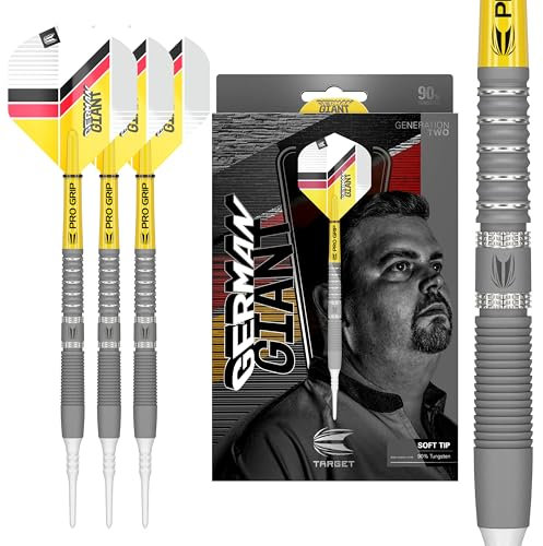 Target Darts Soft Gabriel Clemens G2 2023 19g Dartpfeile mit Kunststoffspitze 90% Tungsten