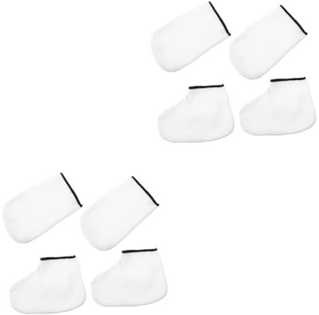 FOMIYES 4paare Paraffinwachs-handschuhe Und Socken Pflege Hände Und Füße Wiederverwendbare Feuchtigkeitsmaske Zur Hautpflege Für Spa Und Zuhause