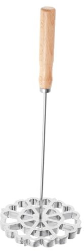 Cabilock Bunuelos Moule Avec Poignée Rosette Timbale Maker Aluminium Gaufre Moules Entonnoir Gâteau Anneau Rosette Emporte-Pièce Outil Pour Cuisine Cuisson Cuisson S