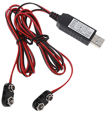 6F22 9V Batterie Eliminator Ersetzen 9-Volt Batterien USB Konvertieren Adapter Netzteil für Multimeter Mikrofon