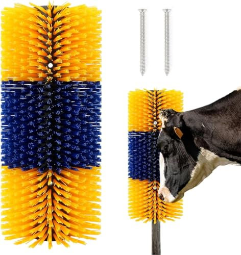 RLinEa Universal-Kratzbürste für Pferde, Rinder, Massagebürste lindert Juckreiz und Reinigung, Tierkratzhilfe für Pferde, Ziegen, Kühe, Schafe, Schweine, Rinder