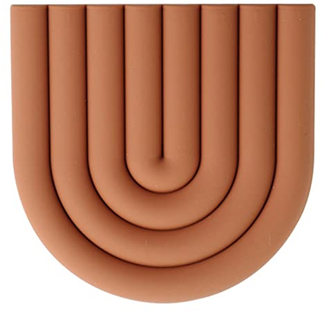 Maniques en silicone arc-en- , coussinets chauds, dessous de plat en silicone arc-en- pour casseroles et poêles chaudes, tapis résistant à la chaleur, tapis isolant pour la cuisine et la