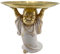 Figura Decorativa Buda con Bandeja vaciabolsillos, Resina, 20 cm