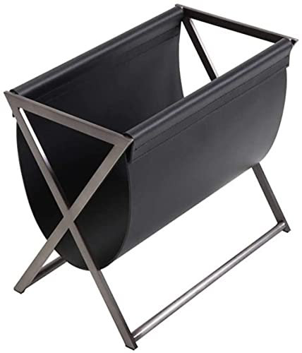 Modernes Regal, Sofa-Aufbewahrung Modernes Bodenregal Multifunktionsregal Lagerregal Wohnzimmerregal Metall Leder Kunst Zeitungsständer Regal