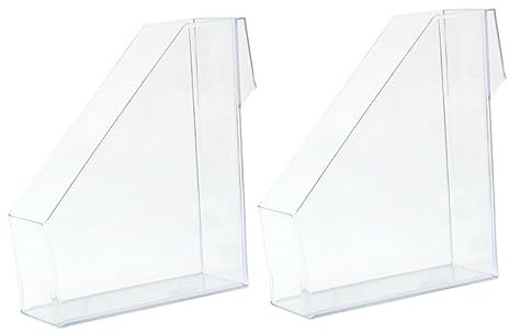 BCOATH Schreibtisch-bücherregal-set 2-teilig Acryl-bücherregal Tragbarer Akten-organizer Büro-aktenständer Bücherregal Für Büro Und Zuhause