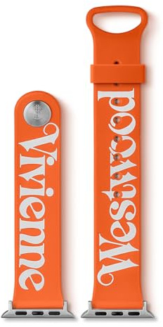 Vivienne Westwood Apple Watch Strap 22mm, designed for compatibility with Apple Watch Sizes 38mm, 40mm, and 41mm, Compatible with Series 9 8 7 6 5 4 3 2 1 SE Replacement Strap
