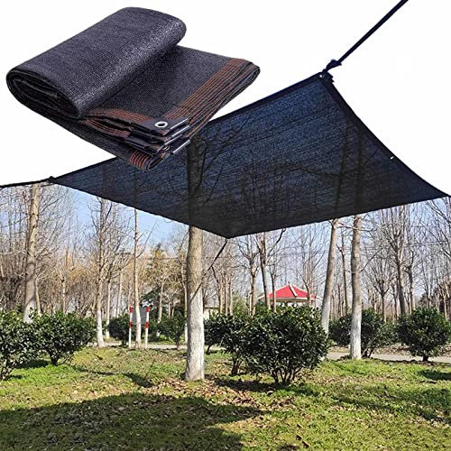 Rete ombreggiante nera resistente ai raggi UV 85% per giardino traspirante protezione solare copertura in tessuto ombreggiante esterno vela telone a rete 8 x 8 m