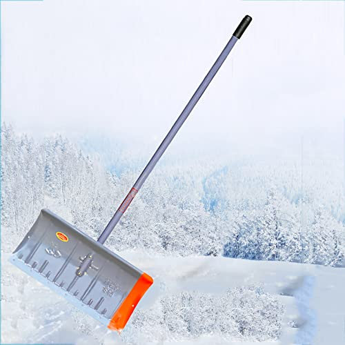 Pelle à Neige, tête de Pelle, pelles carrées avec Manche en T en Bois ou Manche Droit, pelles à Neige Robustes et durables, ergonomiques, Forte capacité de Charge, pour allée, Maison, Jardin