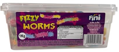 FINI Gomitas Ácidas - 1kg - Fini Fizzy Worms