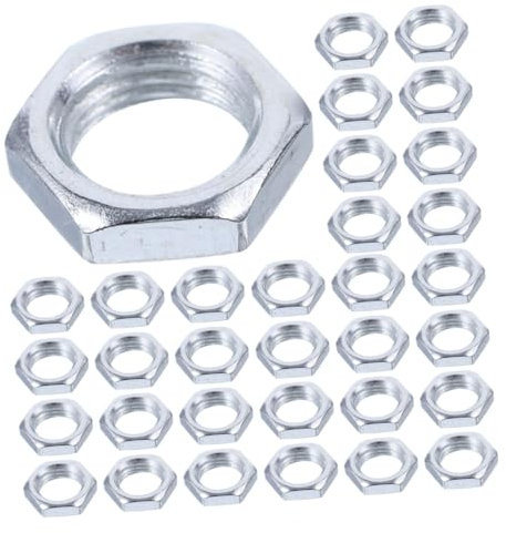 LIFKOME 200 Piezas Tuerca De Lámpara Contratuerca Hexagonal Tuerca De Seguridad Para Varilla De Lámpara