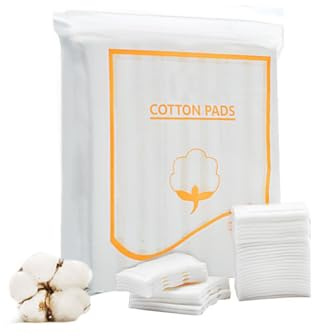 Quadratische Kosmetik-Wattepads, 3-lagig, doppelseitig, saugfähig, Make-up-Entferner, Wattepad für Gesichtsreinigung, Nagellack, 200 Stück