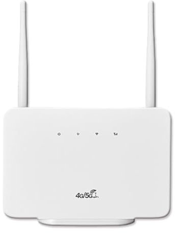 Pesfehhy Enrutador Inalámbrico 4G de 300 Mbps, Enrutador CPE 4G LTE, Módem, Antena Externa con Ranura para Tarjeta SIM, Conexión A Internet, Enchufe de la UE